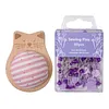 Cute Cat Pin Cushion Kit with 80 Craft Positioning Pins Needle Holders Wooden Base Adorable Pincushion for Quilting Needlepoint DIY Projects