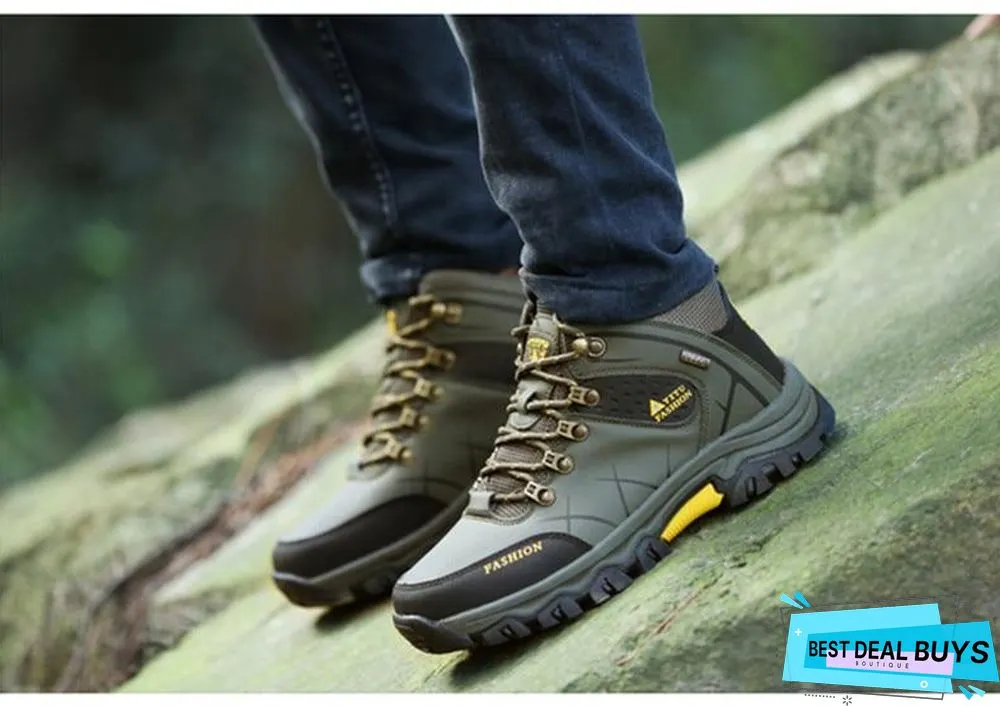 Men Winter Snow Boots Super Warm Men's Boots Waterproof Sneakers Outdoor Male Hiking Boots Work Shoes