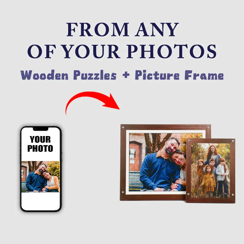 Custom Photo Puzzles+Picture Frame