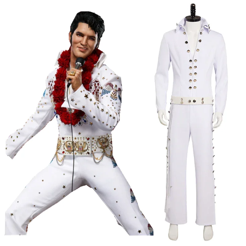 Elvis  2022 Elvis Aron Presley Cosplay Costume Outfits Halloween Carnival Suit