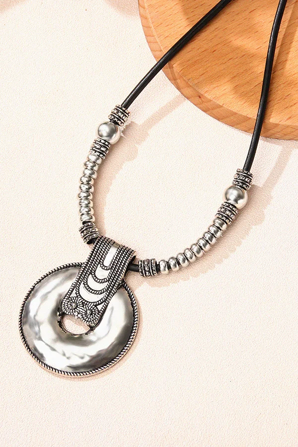 Vintage Boho Circle Necklace 