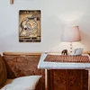 Cat Drinking Wine - Vintage Metal Signs - 30*40cm