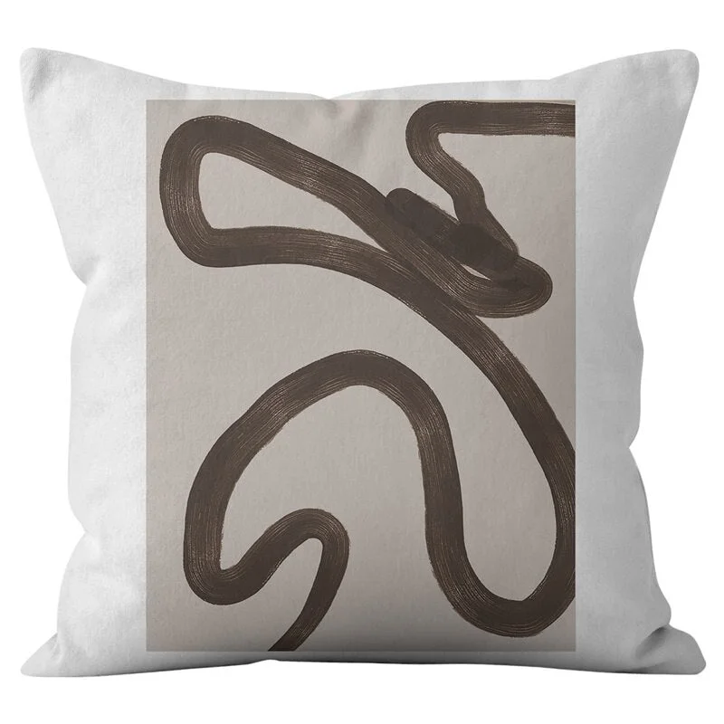 Modern Abstract Geometric Cushion Cover Short Velvet Throw Pillowcase Office Sofa Decorative Pillows Case Minimalist Home Decor