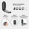 Headphone Stand Under Desk Magnetic Foldable Adhesive Headphone Holder Hook Mount for Computer/Gaming Headsets Headphones