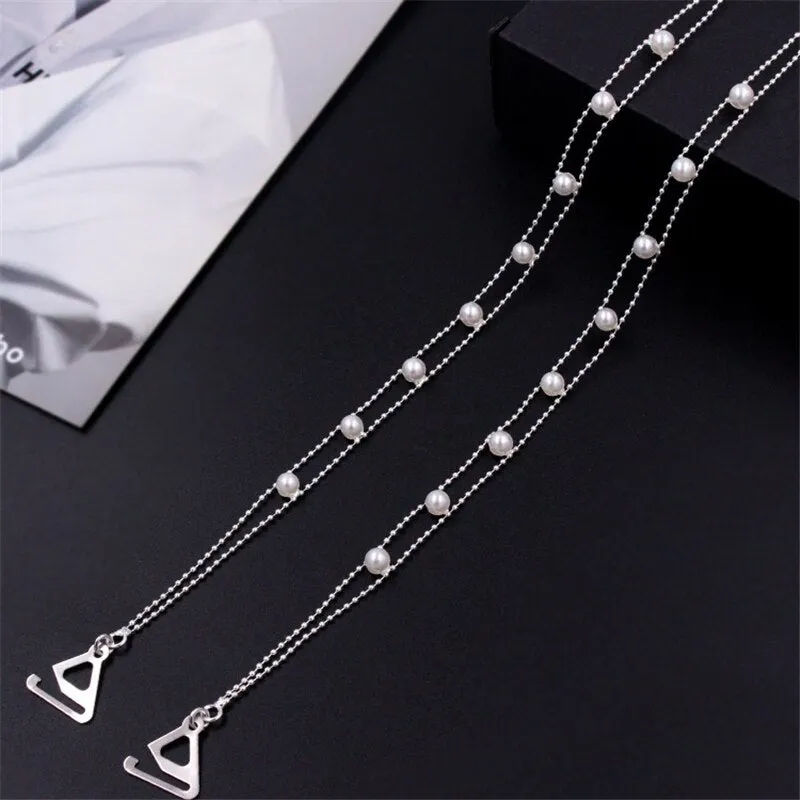 Pearl Bras Straps Sexy Brassiere Invisiable Adjustable Lenceria Straps Beauty Back Shoulder Strap Underwear Bra Accessories