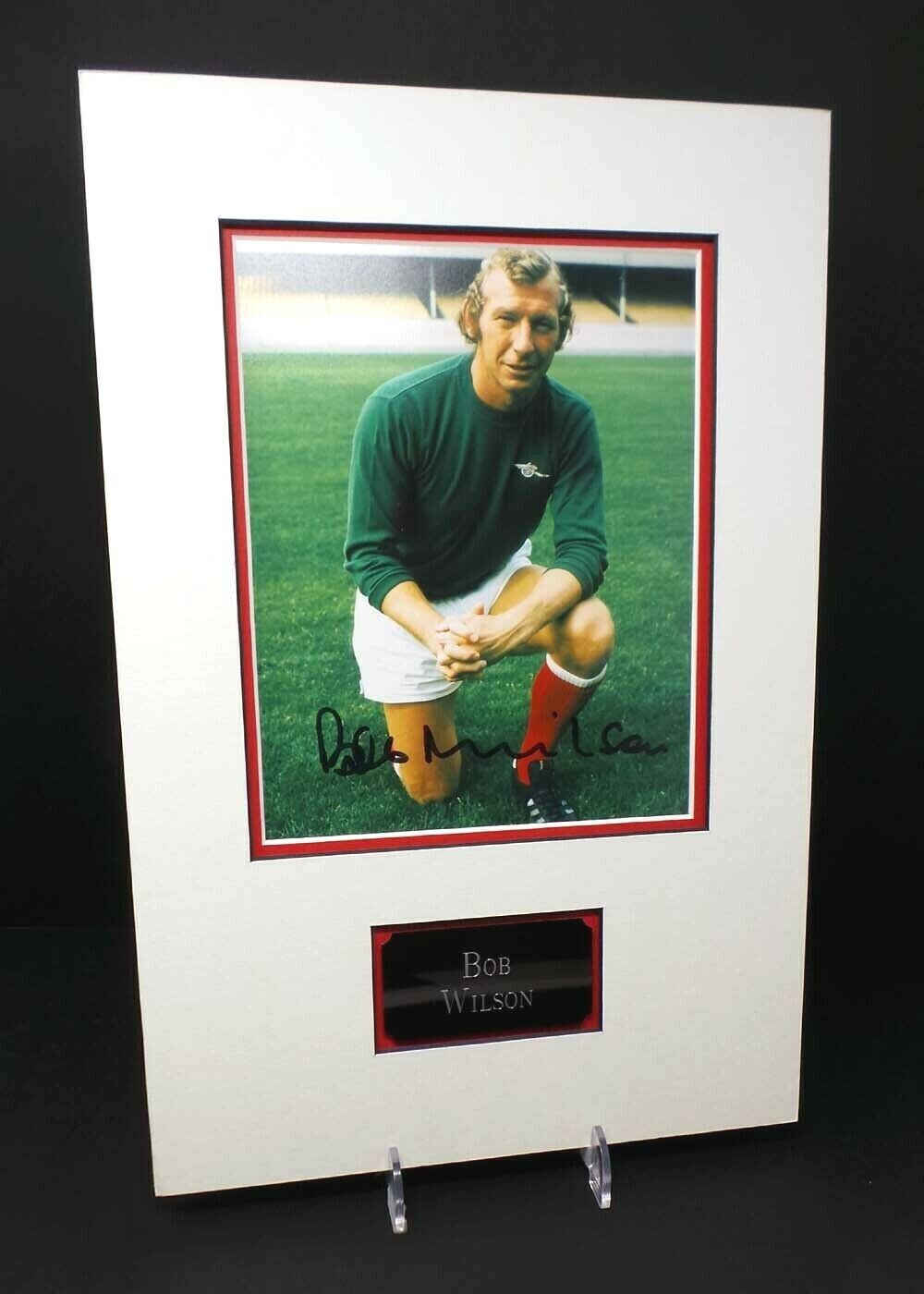 Bob WILSON Signed & Mounted 10x8 Photo Poster painting 2 AFTAL COA Arsenal FC Goalkeeper Legend