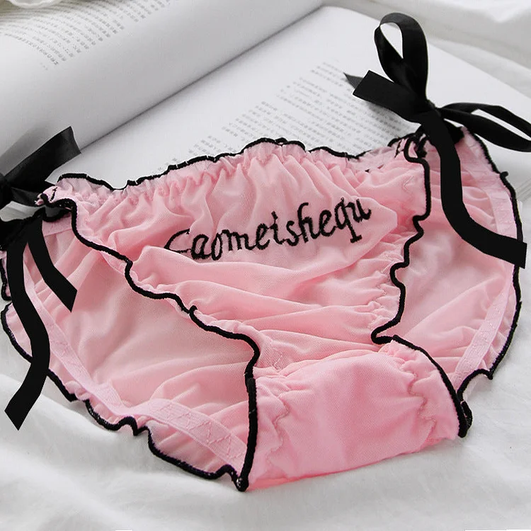 Embroidered Straps Panties