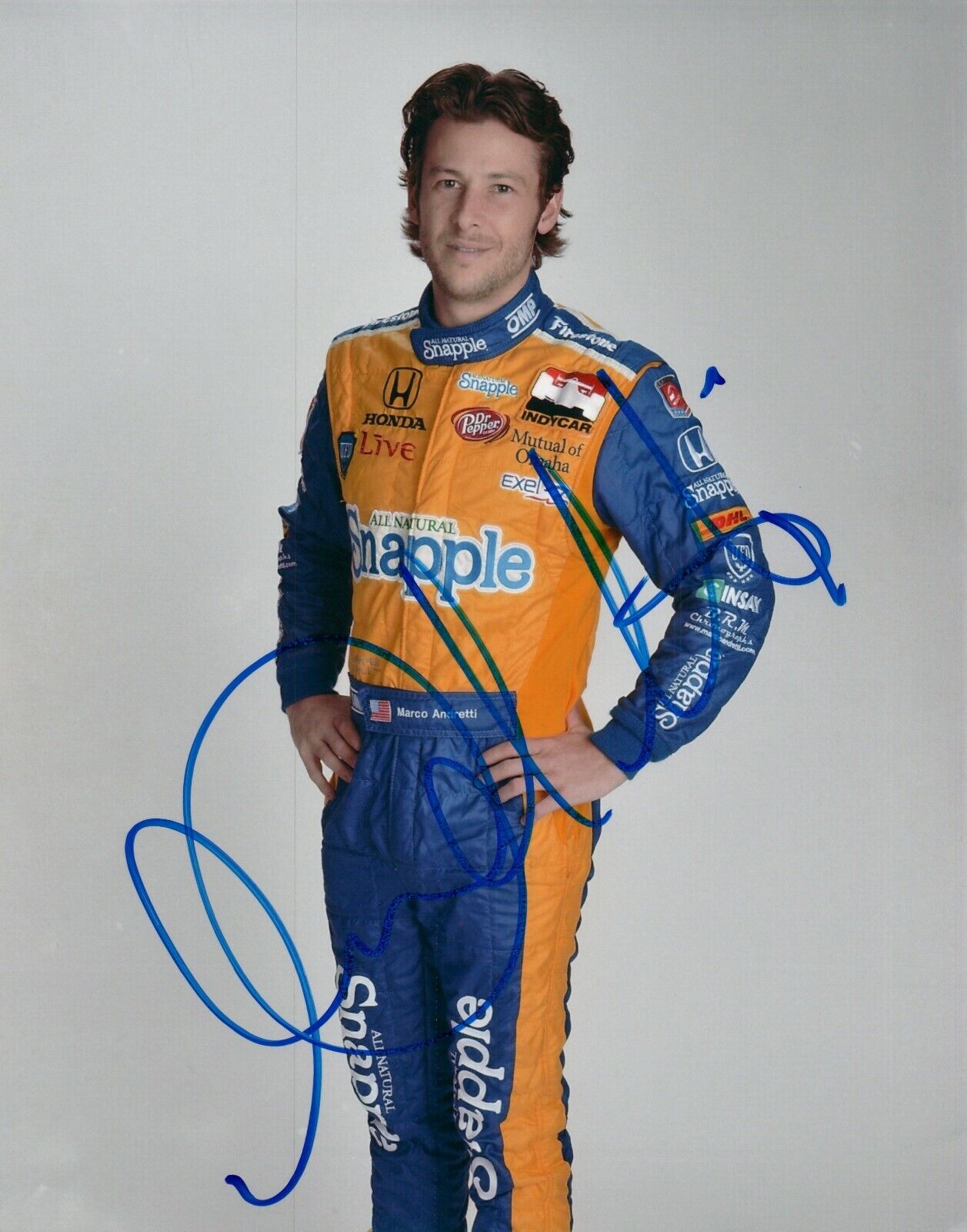 Marco Andretti Indy Car Racing Signed Autographed 8x10 Photo Poster painting COA