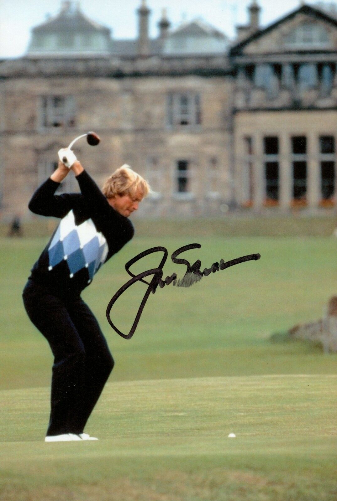 SMUDGED Jack Nicklaus Signed 6x4 Photo Poster painting Golf Open Golden Bear Autograph + COA