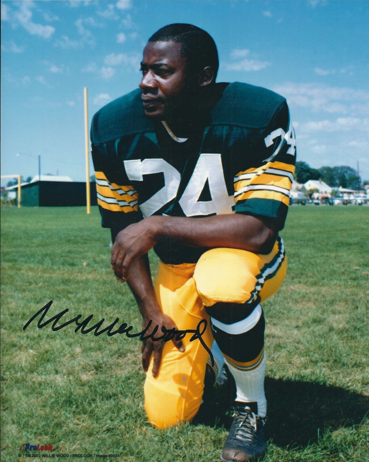 Signed 8x10 WILLIE WOOD Green Bay Packers Autographed Photo Poster painting - w/COA