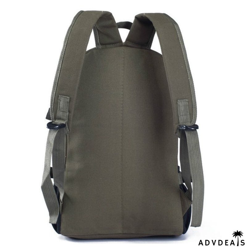 Unisex Multi-Pocket Spacious Interior Canvas Traveling Top-Handled Backpack