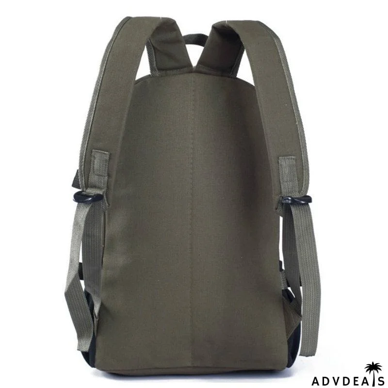 Unisex Multi-Pocket Spacious Interior Canvas Traveling Top-Handled Backpack