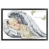 (Big Size)[Brand]Little Angel Birth Certificate - 11CT Counted Cross Stitch - 62*44cm