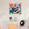(US Only)Piano Printed Cross Stitch Kit 45x45cm DIY 11CT Thread Art Needlework Home Decor