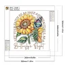 >SALE<5D DIY Partial Special Shaped Drill Diamond Painting Butterfly Sunflower 30x30cm