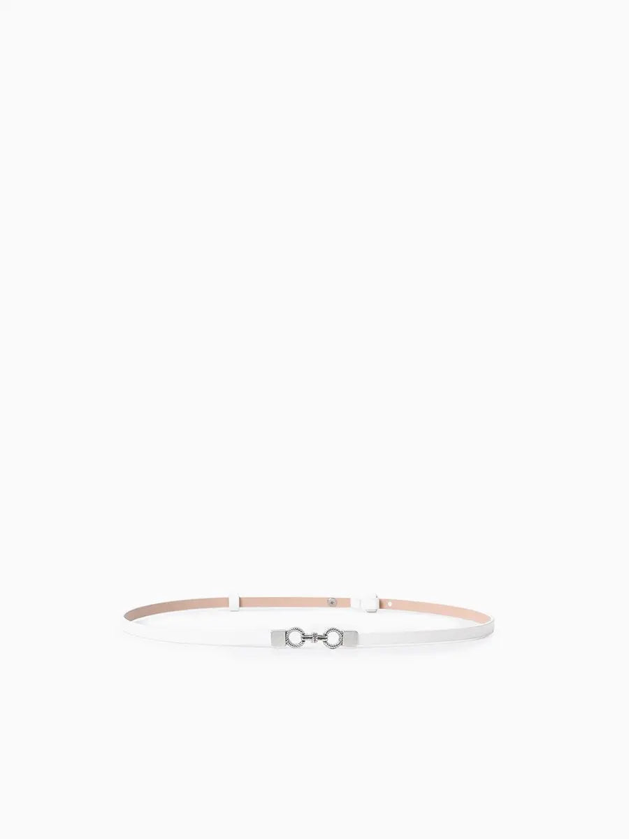 Round Buckle Thin Belt