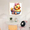 Cute Duck-18CT Stamped Cross Stitch 20*20cm/7.87*7.87in
