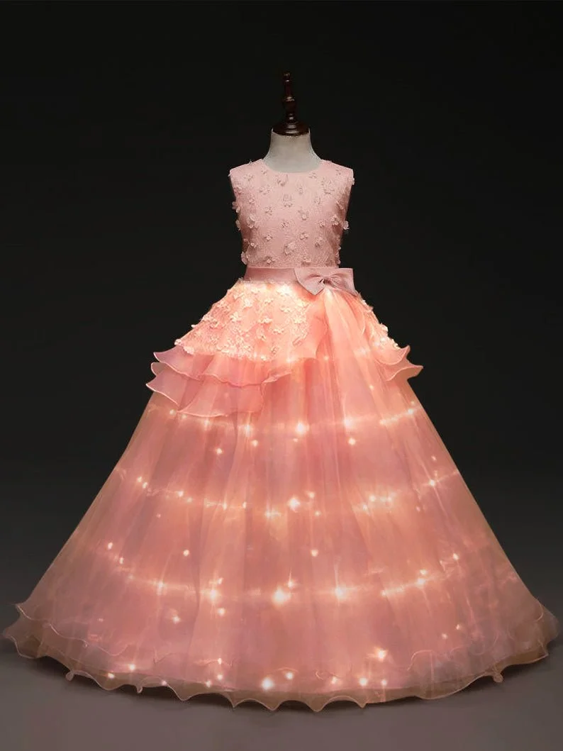 Light UP Gown Bridesmaid Dance Pageant
