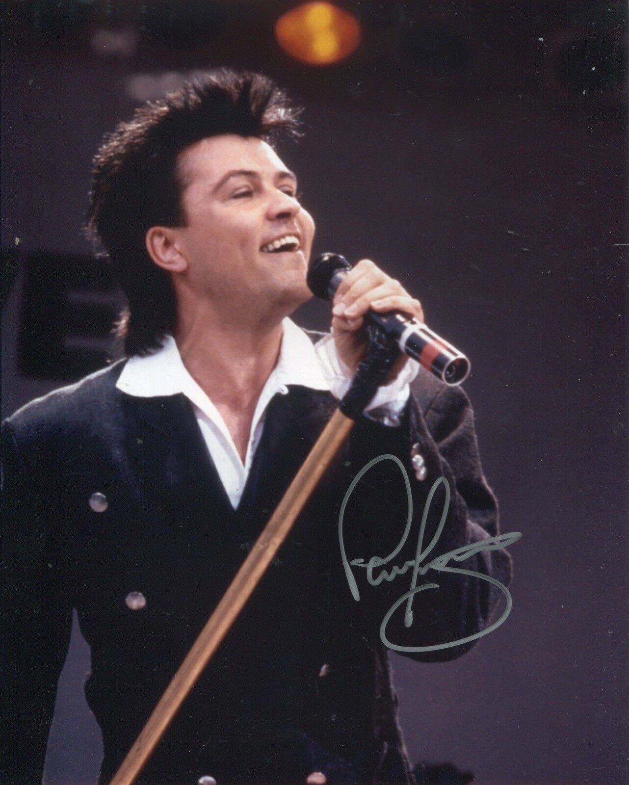 Wherever I Lay My Hat NO PARLEZ Pop/Soul star PAUL YOUNG signed 8x10 Photo Poster painting