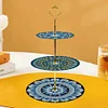3 Tier Acrylic Mandala 5D DIY Diamond Painting Serving Tray for Countertop Decor