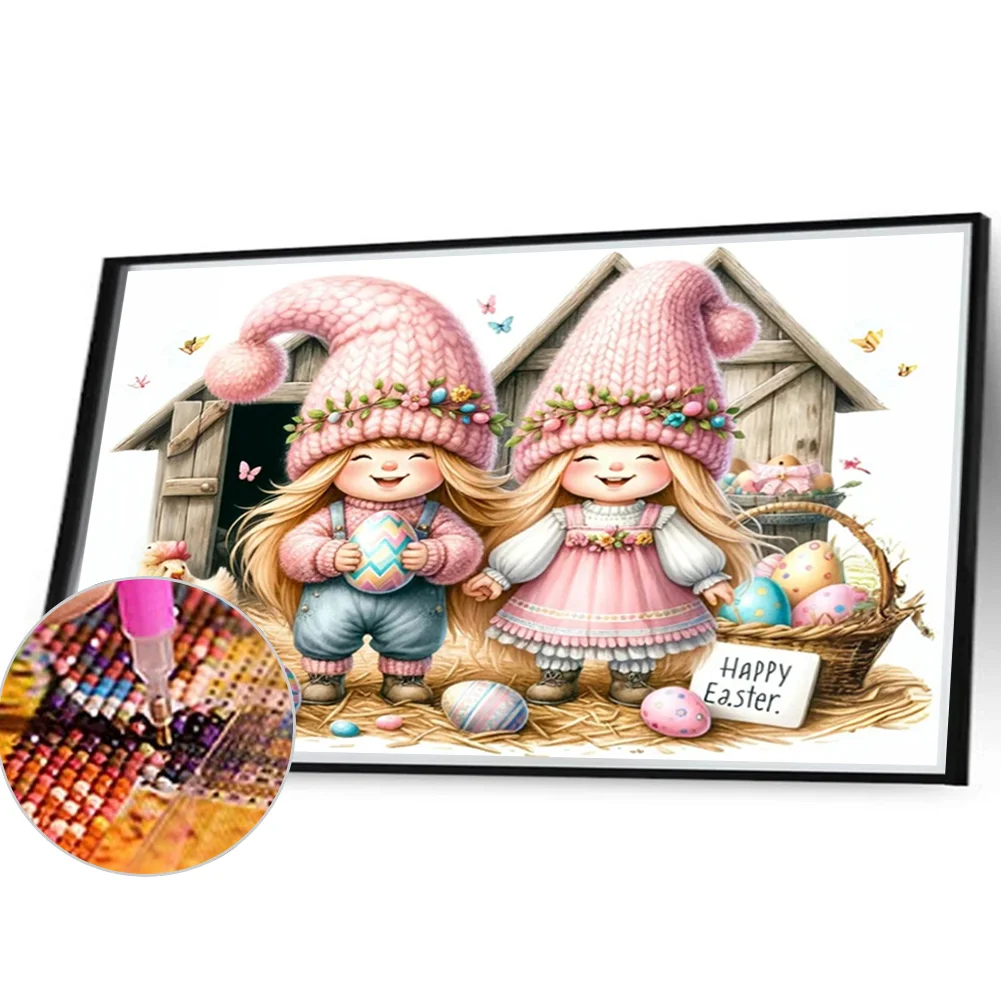 Diamond Painting - Full Round Drill - Easter Kids(Canvas|40*30cm)