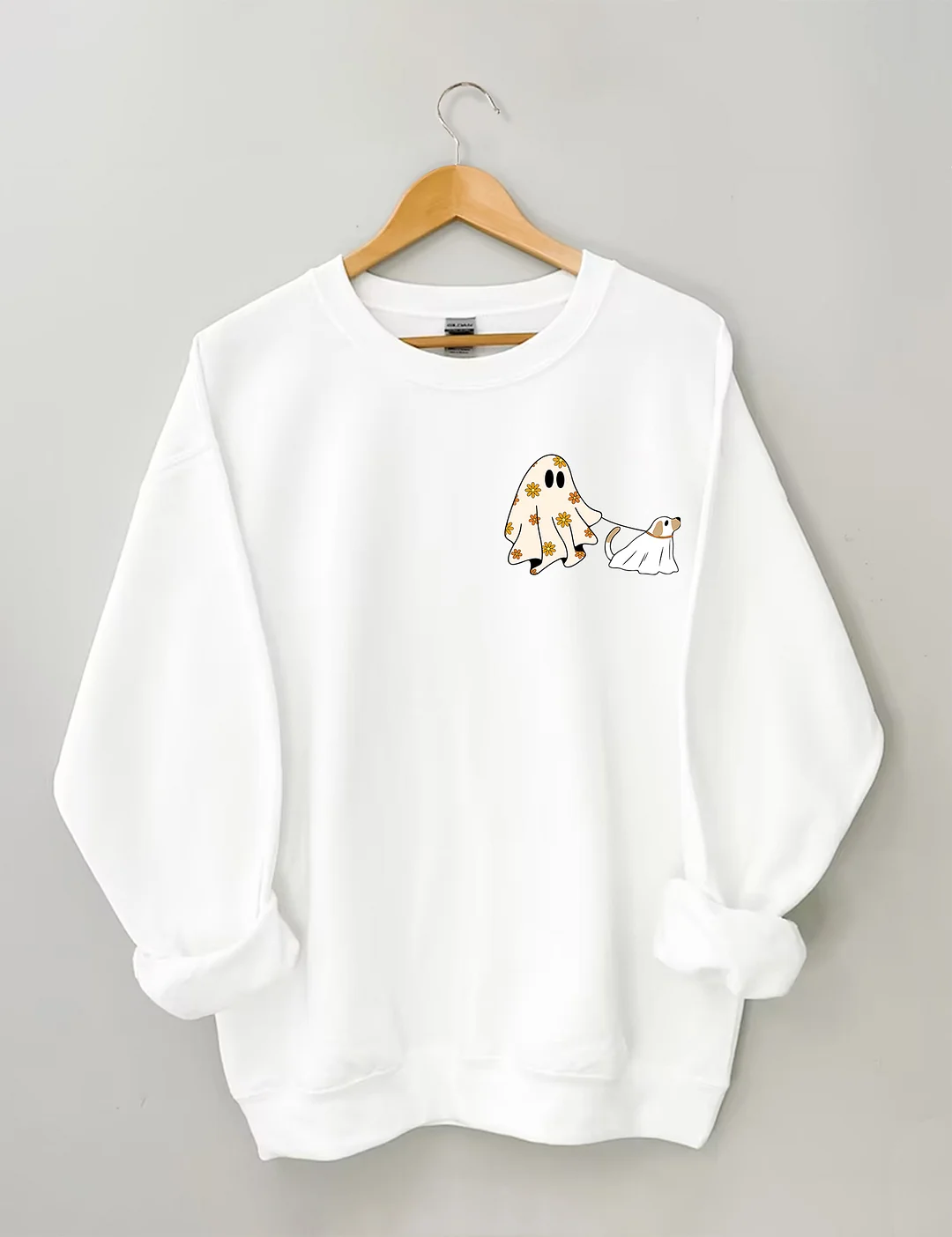 Сute Ghost Dog Halloween Sweatshirt