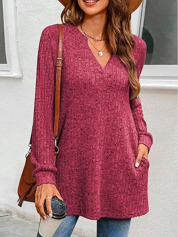 Valentine's Day Elegant V Neck Loose Shirt