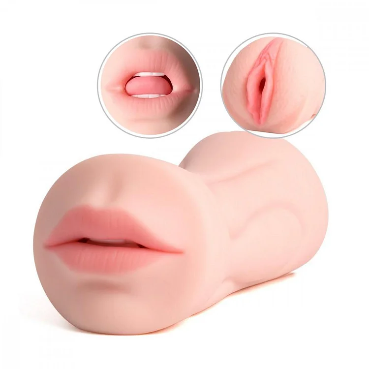 Ava  - Realistic Mouth Clitoris Masturbation 2-in-1 Pocket Pussy 8.2inch