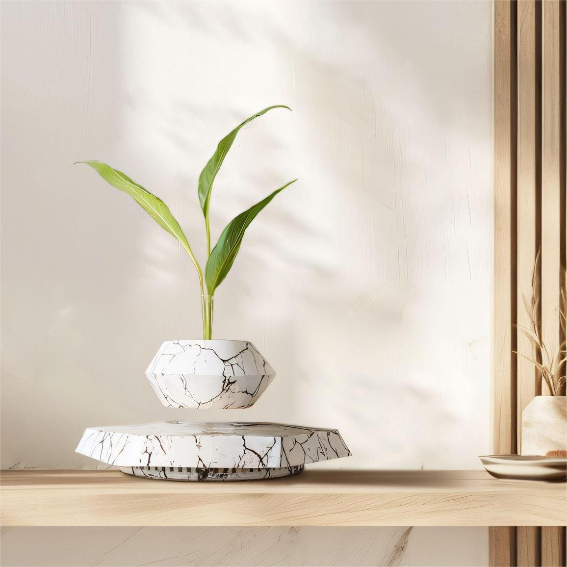 【Flying Plant Pot】Magnetic Levitation Plant Pot