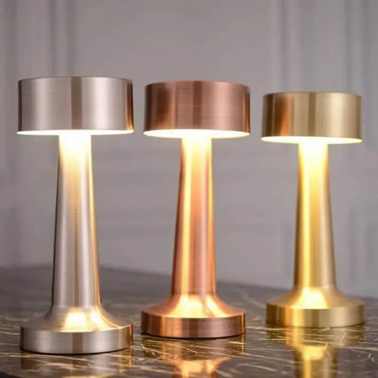 Retro Rechargeable LED Metal Table Lamp