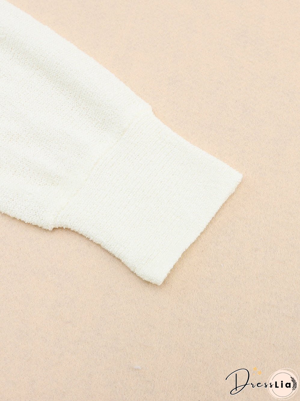 Cozy Brown Shoulder Cutout Sweater with Long Sleeves