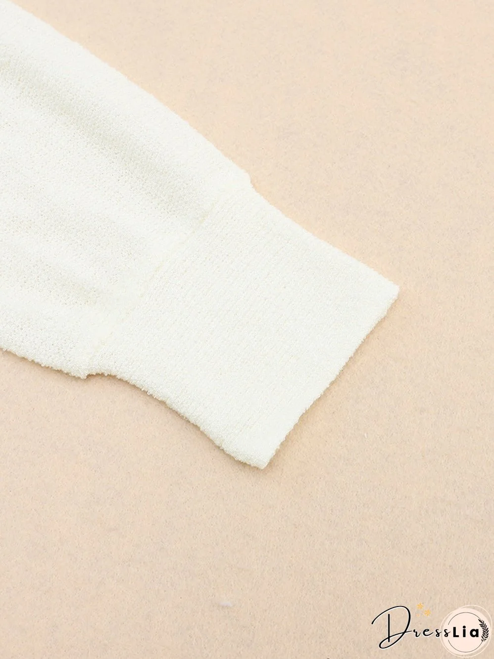 Cozy Brown Shoulder Cutout Sweater with Long Sleeves