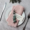 42 x 42cm Gentle Wedding Event Resturant Raw Edge Napkins