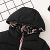 Kid Boy Cotton Zipper Hooded Reversible Pocket Coat
