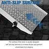 [US Local Warehouse] 2PCS 85 Inch Aluminum Motorcycle Ramp with Handle Truck Ramps with Safety Straps and Gloves Heavy Duty Folding Loading Ramps for Pickup Trucks