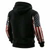 Men's Vintage 250th Anniversary American Flag Eagle Print Pocket Hoodie by Inlyline