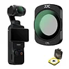 JJC DJI OSMO Pocket 3 Dedicated Magnet ND + CPL Filter Set, Reducing Light Reduction, Color Contrast Enhancement, HD Optical