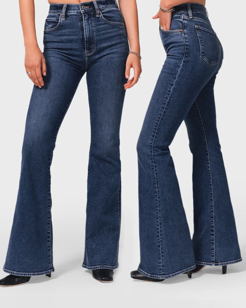 Summer 2023-Ultra High Rise Stretch Flare Jeans