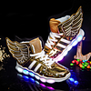 Boy Girl Non-slip Glowing Sneakers Led Light Up Shoes