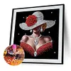 &Eacute;l&eacute;gante peinture diamant en forme de lady_special-30*30cm