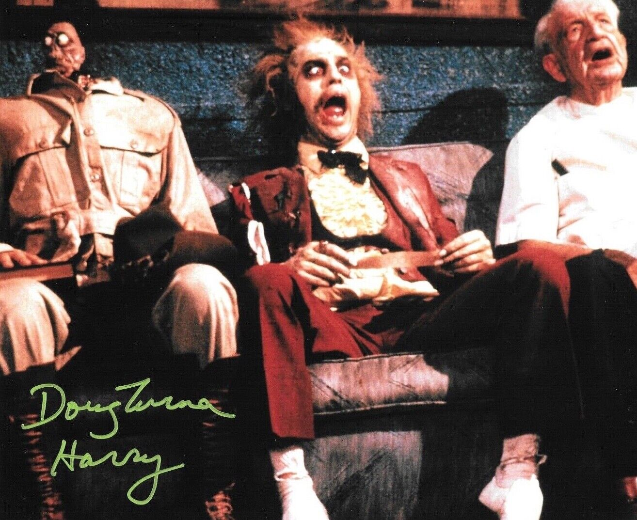 * DOUG TURNER * signed 8x10 Photo Poster painting * BEETLEJUICE * CHARMAN * HARRY * PROOF * 23