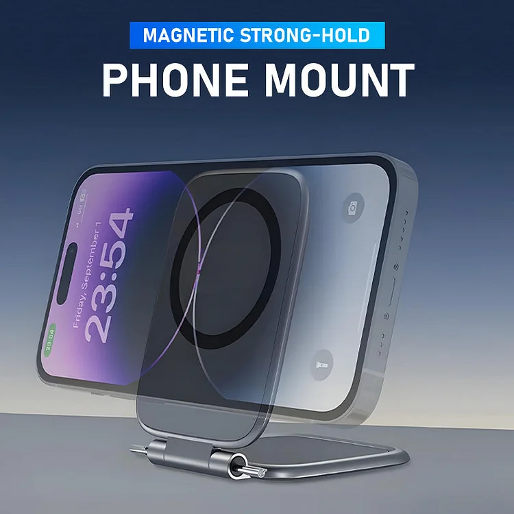 ✨Magnetic Strong-Hold Phone Mount&mdash;Sticks Like a Magnet, Stands Like a Rock!📱⚡