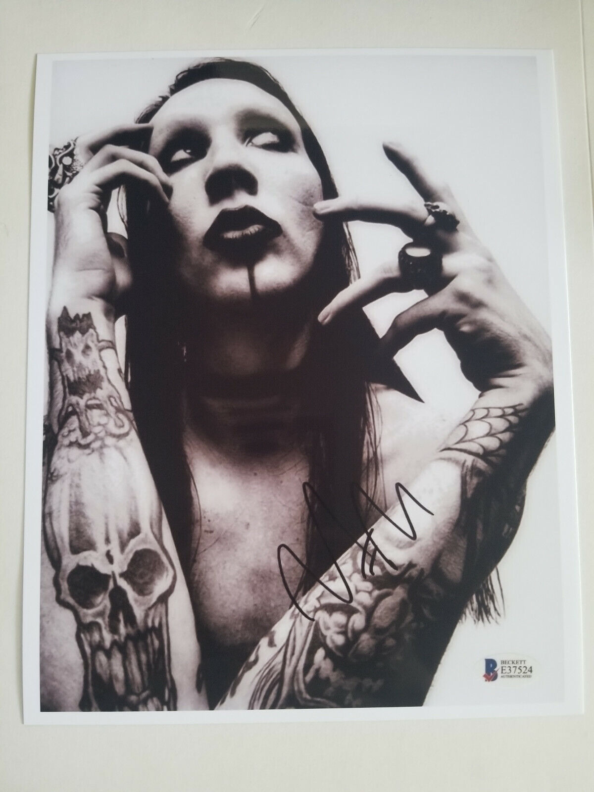 Marilyn Manson Signed 8x10 Photo Poster painting RP -  ShipN!!!