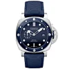 PANERAI PAM01289 Submersible QuarantaQuattro Blu Profondo on Blue leather Strap 44mm Super Clone