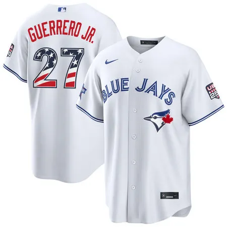 Youth Toronto Blue Jays #27 Vladimir Guerrero Jr. Nike White 2026 All-Star Edition Stars & Stripes Stadium Jersey