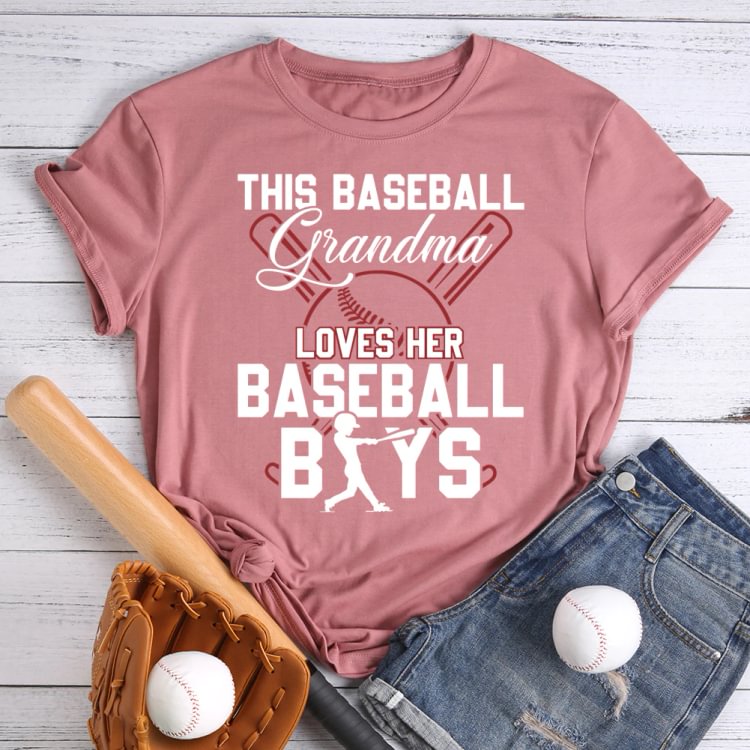 AL™ 2022 This baseball grandma loves her baseball boys T-shirt Tee -013495