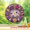 Jewelry DIY Diamond Painting Hanging Pendants Acrylic Crafts Kit for Home Wall Decor