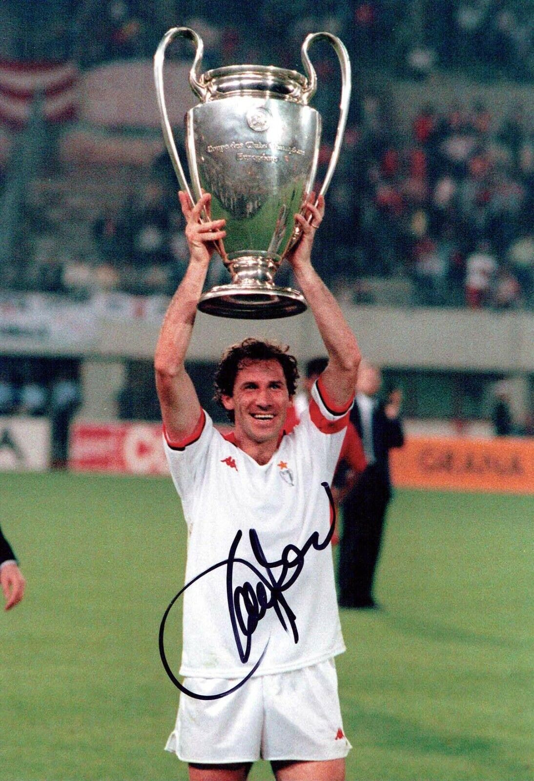 Franco BARESI Signed Autograph 12x8 Photo Poster painting 6 AFTAL COA Italy AC Milan Legend RARE