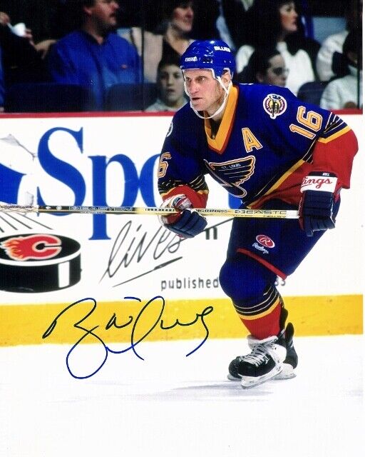 Brett Hull Signed Autographed St. Louis Blues 11x14 inch Photo Poster painting + RDM Certificate