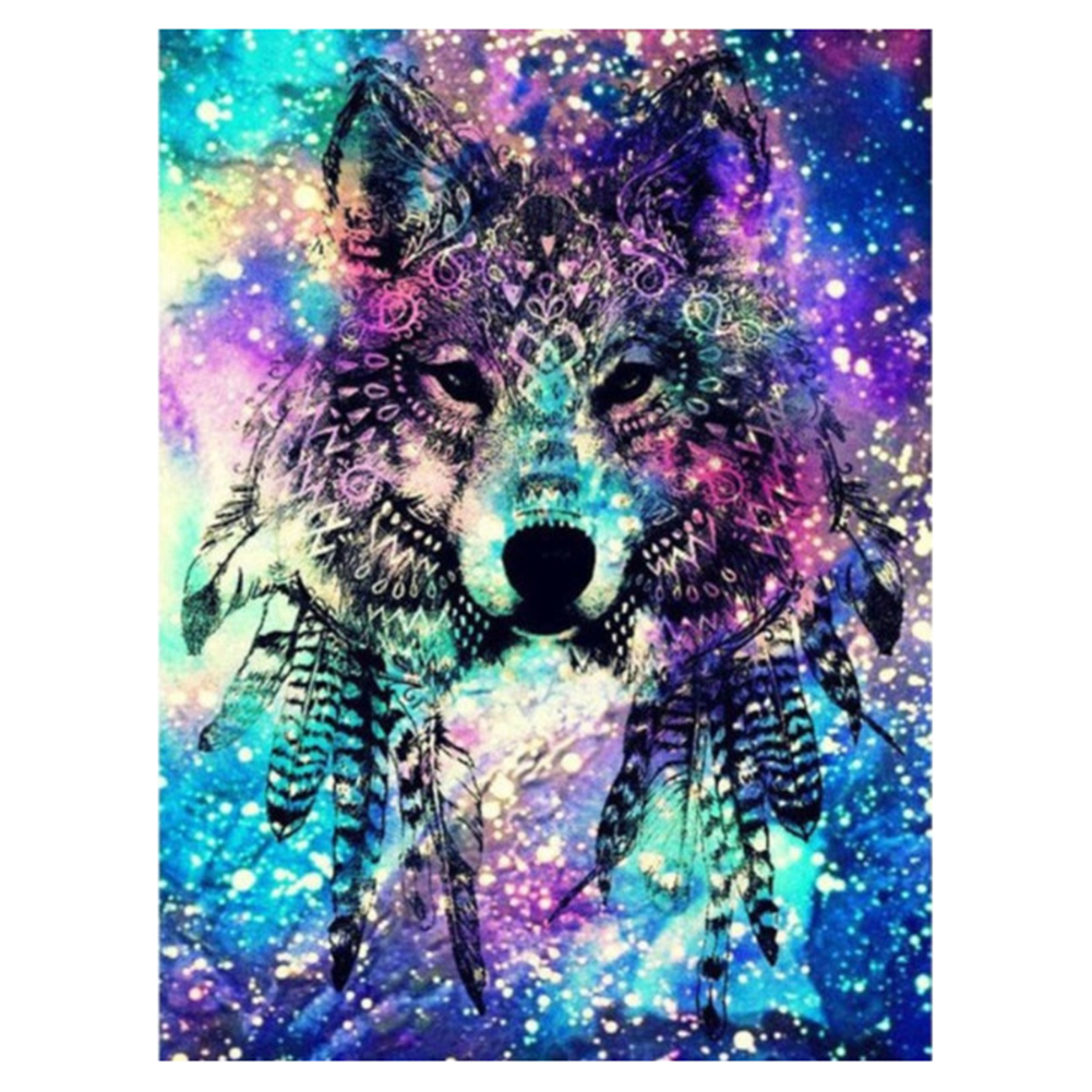 

40*50CM - Square Drill Diamond Painting - Color Wolf, 501 Original